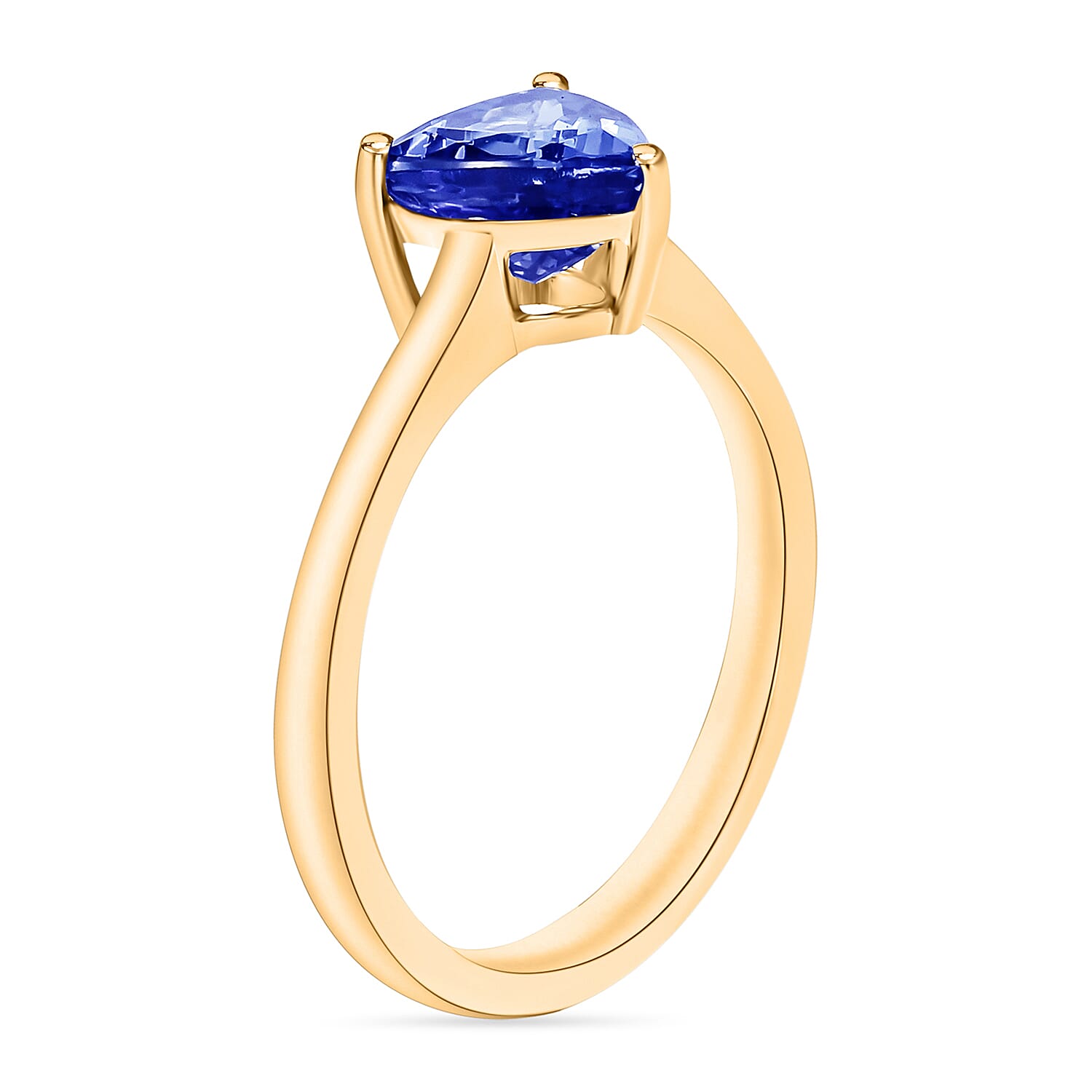 AAA Tanzanite Ring in 18K Gold