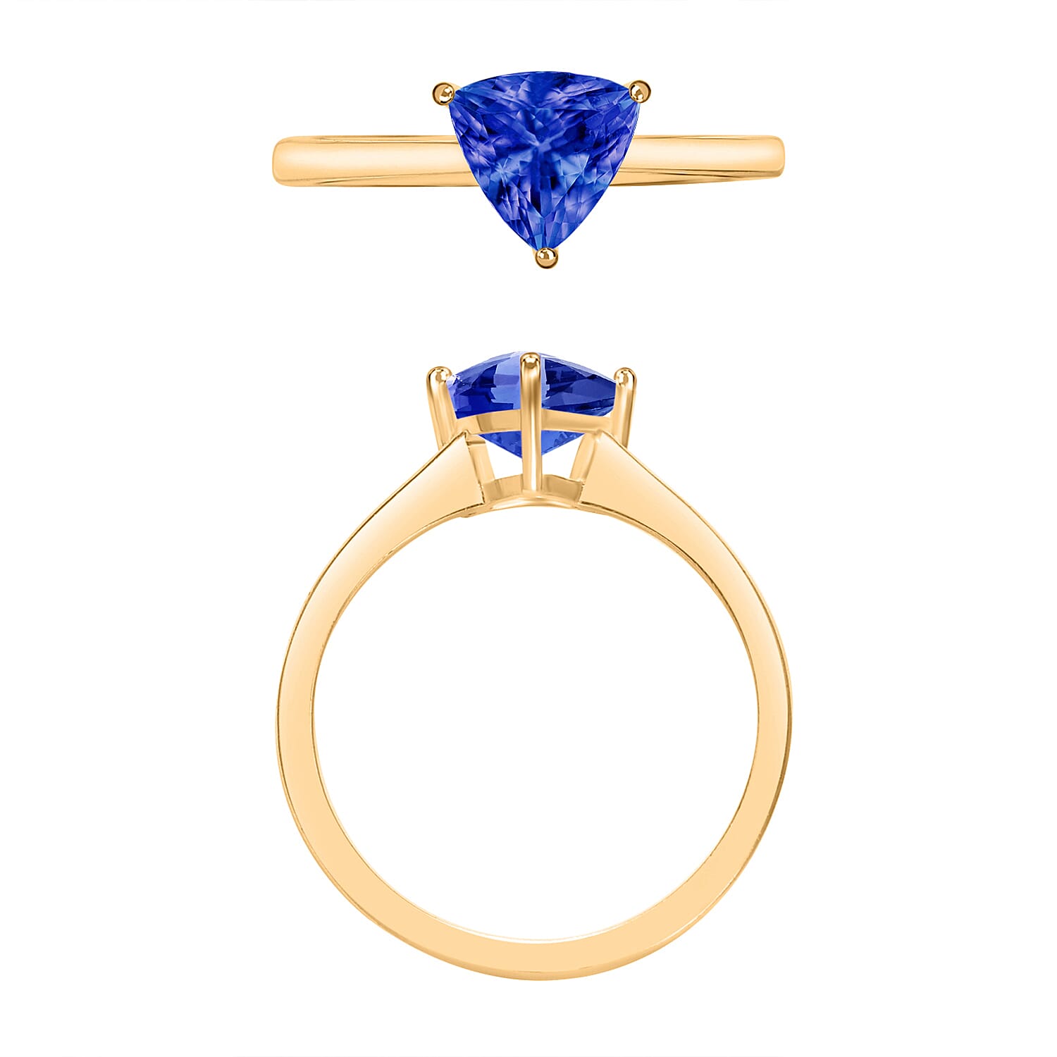 AAA Tanzanite Ring in 18K Gold