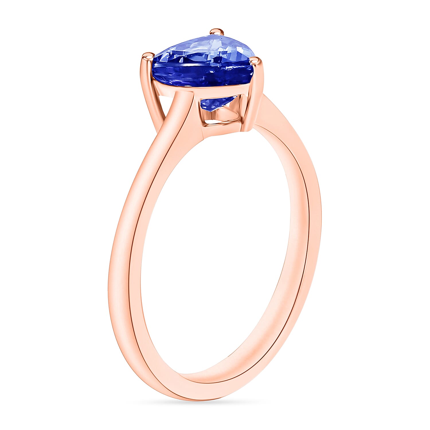 AAA Tanzanite Ring in 18K Gold