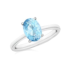AA   Aquamarine Ring in 14K Gold