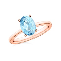 AA   Aquamarine Ring in 14K Gold