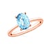AA   Aquamarine Ring in 14K Gold