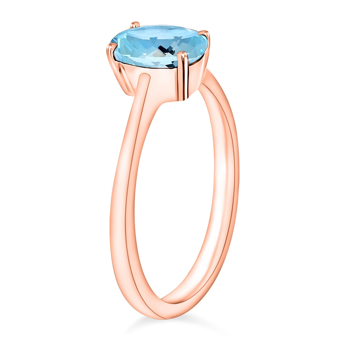 AA   Aquamarine Ring in 14K Gold