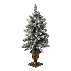Snow Flocked Christmas Tree - 100 Tips