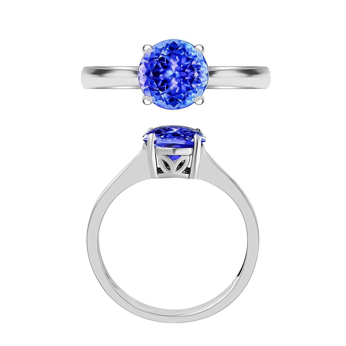 14K W Gold  AA   Tanzanite  Ring 1.45 ct,  Gold Wt. 4 Gms  1.450  Ct.