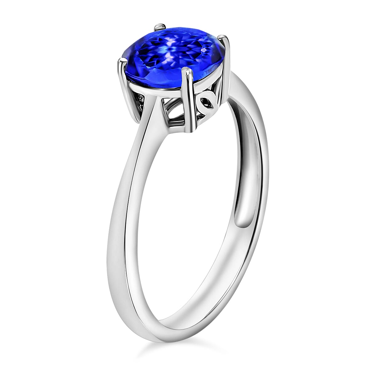 950 Platinum  AAAA  Tanzanite  Ring 1.45 ct,  Platinum Wt. 5.5 Gms  1.450  Ct.