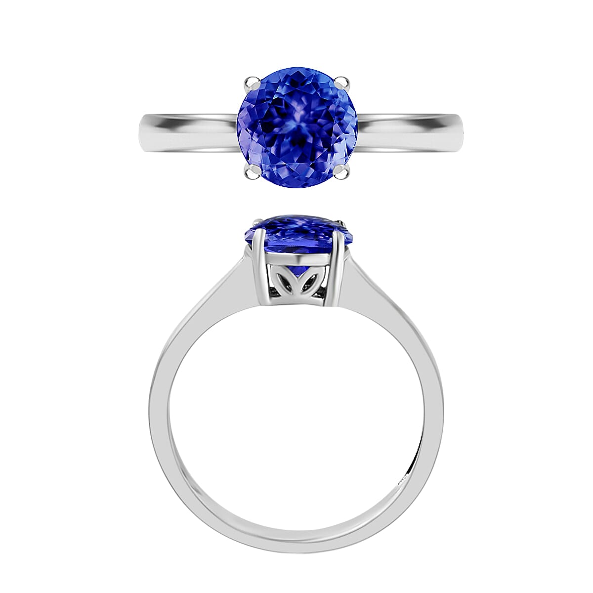 950 Platinum  AAAA  Tanzanite  Ring 1.45 ct,  Platinum Wt. 5.5 Gms  1.450  Ct.