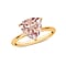 Morganite Ring in Sterling Silver