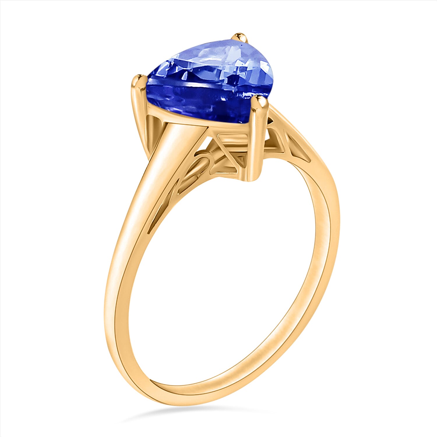 AAA Tanzanite Ring in 18K Gold