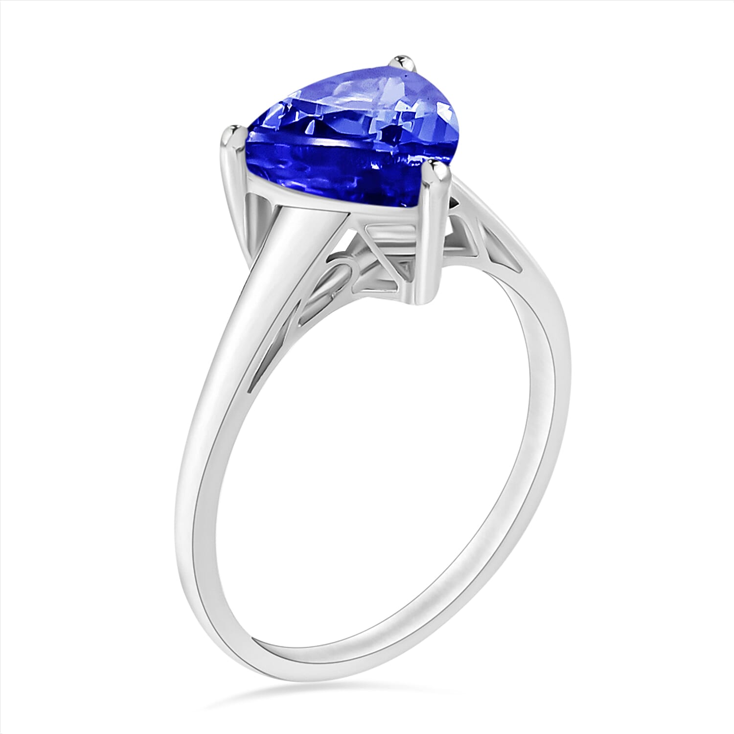 950 Platinum  AAAA  Tanzanite  Ring 2.90 ct,  Platinum Wt. 5.44 Gms  2.900  Ct.