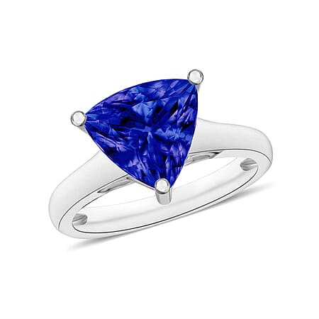 RHAPSODY 950 Platinum AAAA Tanzanite Solitaire Ring 2.90 ct.