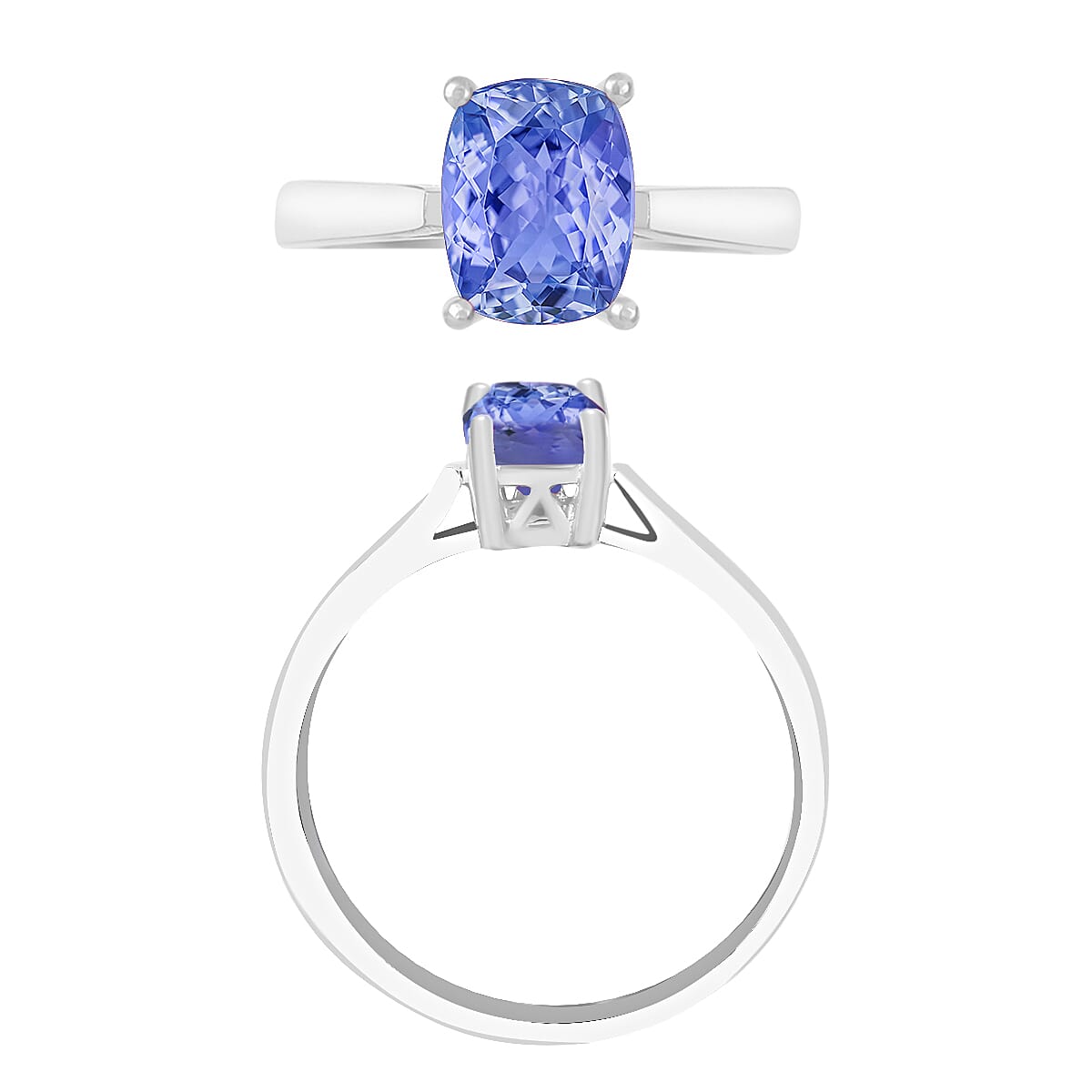 Tanzanite Ring in Sterling Silver