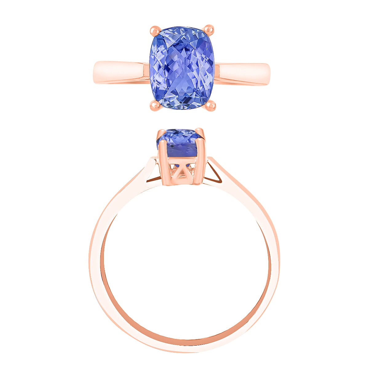 Tanzanite Ring in Sterling Silver