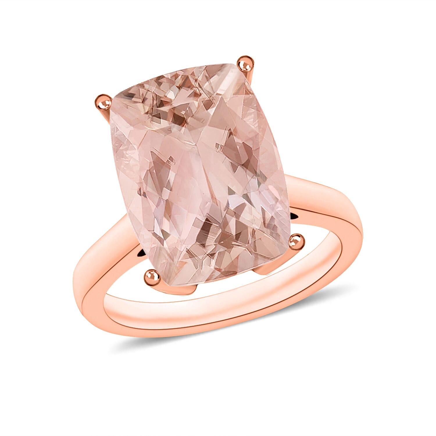 MORGANITE RING 4 CT store STERLING SILVER