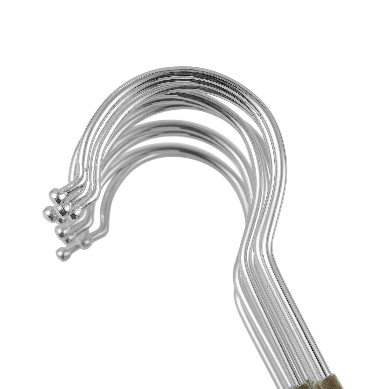 Flocked Non-Slip Hangers (10 Pieces) - Grey