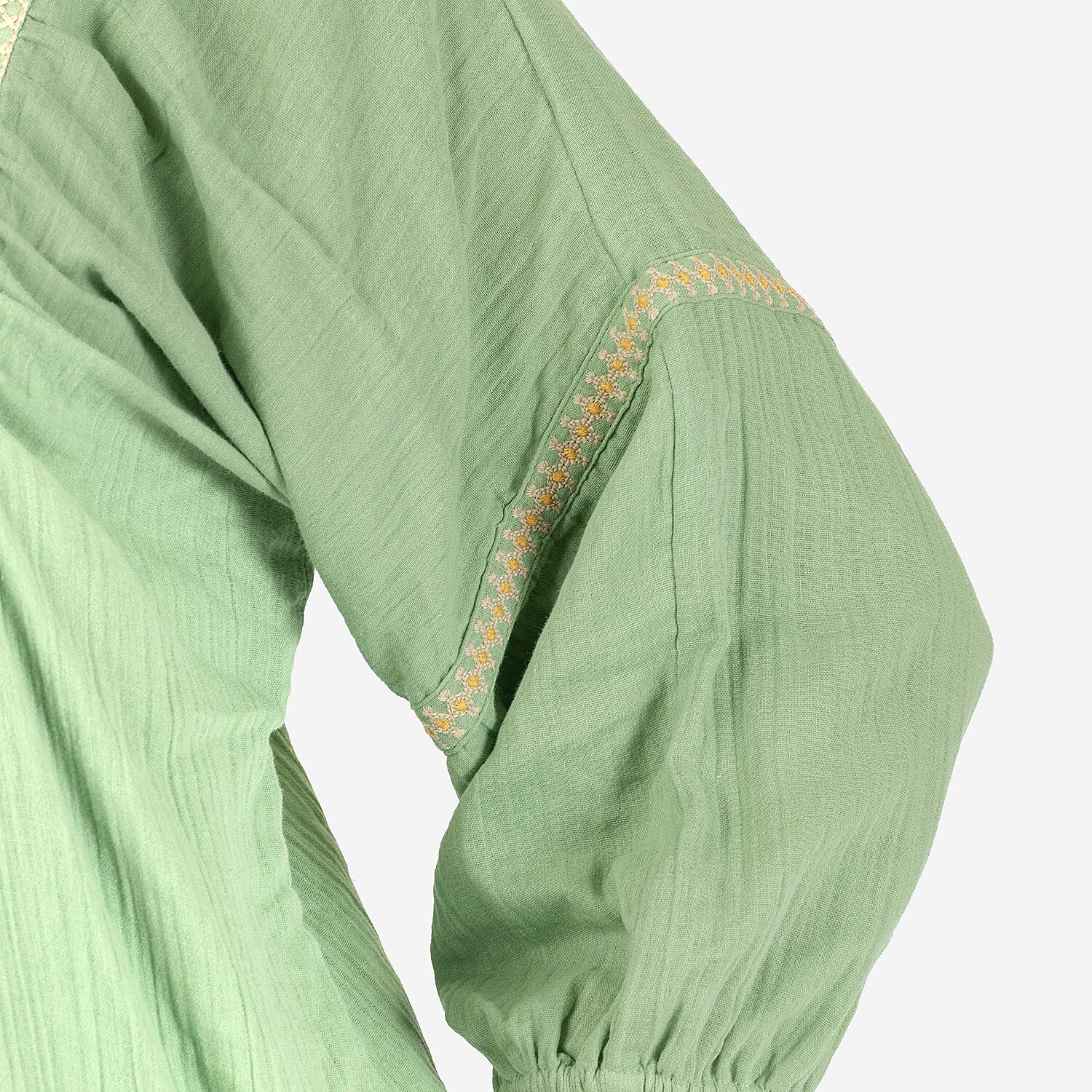 ADONAI Embroidered Gauze Top