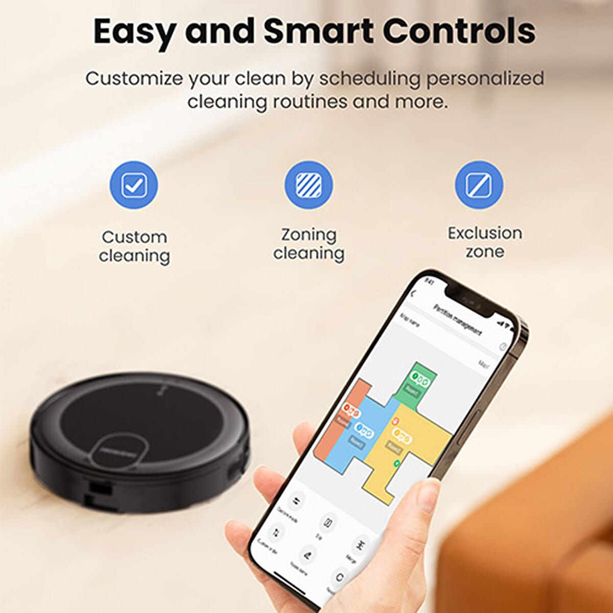 Proscenic X1 Robot Vacuum Cleaner with Mop, 2.5L Self Emptying Technology & Alexa Control (3000 Pa) - Black