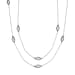Plastic Pearl , White Crystal Necklace (Size - 30) Pure Rose Brass 0.02 ct 0.020 Ct.