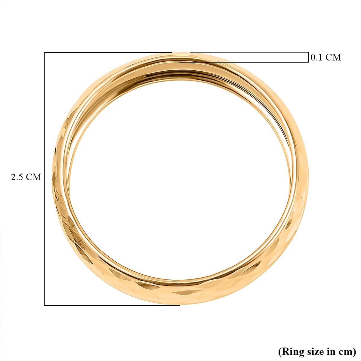 9K Yellow Gold  Ring,  Gold Wt. 1 Gms