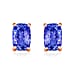 18K Rose Gold AAA Tanzanite Earrings 1.12 ct.