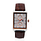 William Hunt Miyota Multifunctional Japan Movt. Watch with Brown Leather Strap