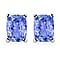 Tanzanite Earring in Platinum Overlay Sterling Silver 2.10 Ct