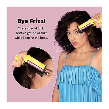 Flower Beauty Titanium 1.25 Inch Revolving Styling Iron (Hair Straightner) - Yellow