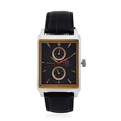 William Hunt Multifunctional Movt. Blue Dial 5 ATM WR Watch with Blue Leather Strap