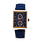 William Hunt Miyota Multifunctional Blue Dial 5 ATM WR Watch with Blue Leather Strap