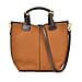Genuine Leather Convertible Bag with Detachable Long Strap and Handle Drop