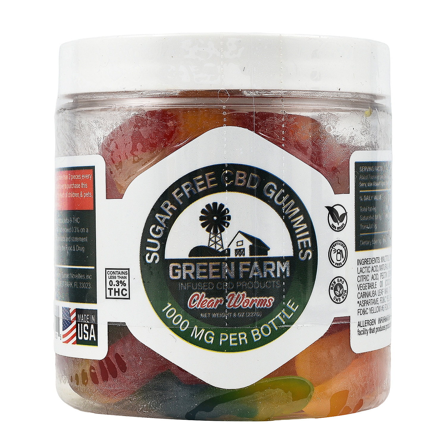 Green-Farm-SUGAR-FREE-Gummy-Worms-8-oz