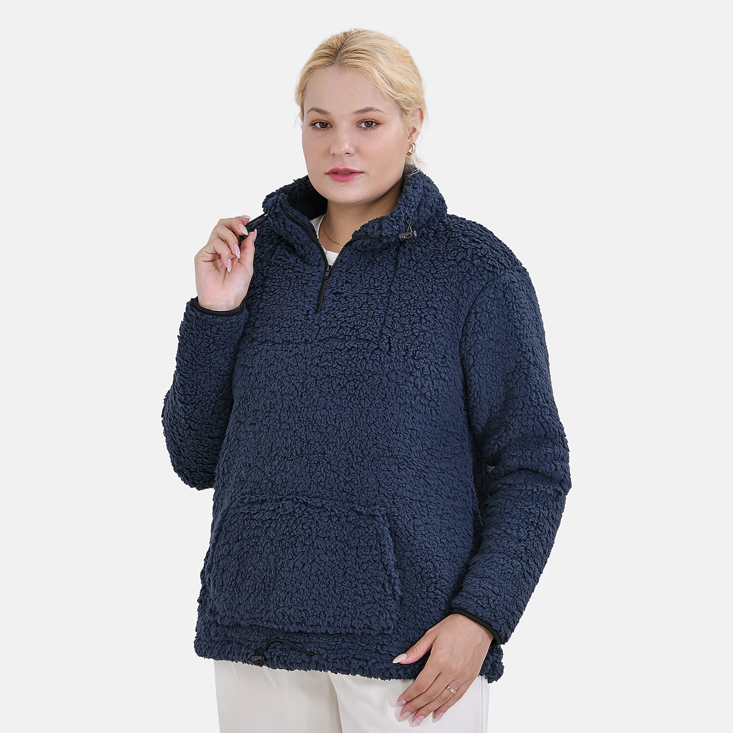 La Marey Half-Zip Sweatshirt with Kangaroo Pocket