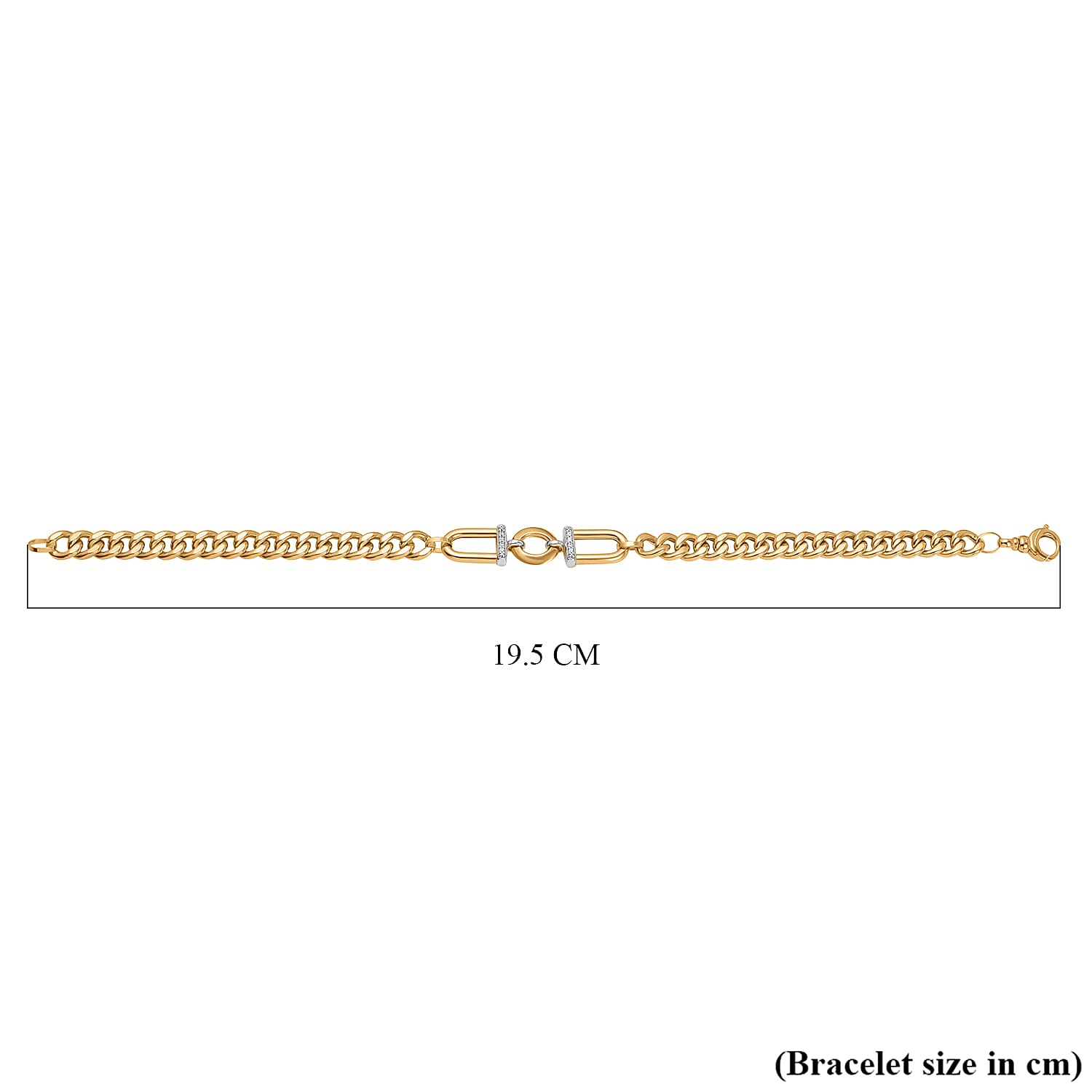 9K Yellow Gold Gold Stirrup Curb Bracelet (Size - 7.5), Gold Wt. 4 Gms