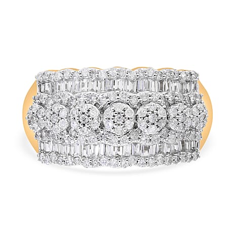 Red Carpet Collection- Diamond Ring in Yellow Gold Vermeil Plated Sterling Silver 1.00 Ct.