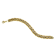 Maestro Collection - 9K Yellow Gold Byzantine Bracelet (Size - 7.5), Gold Wt. 12.68 Gms