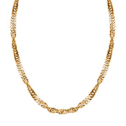Maestro Collection - 9K Yellow Gold Velvet Necklace (Size - 20)