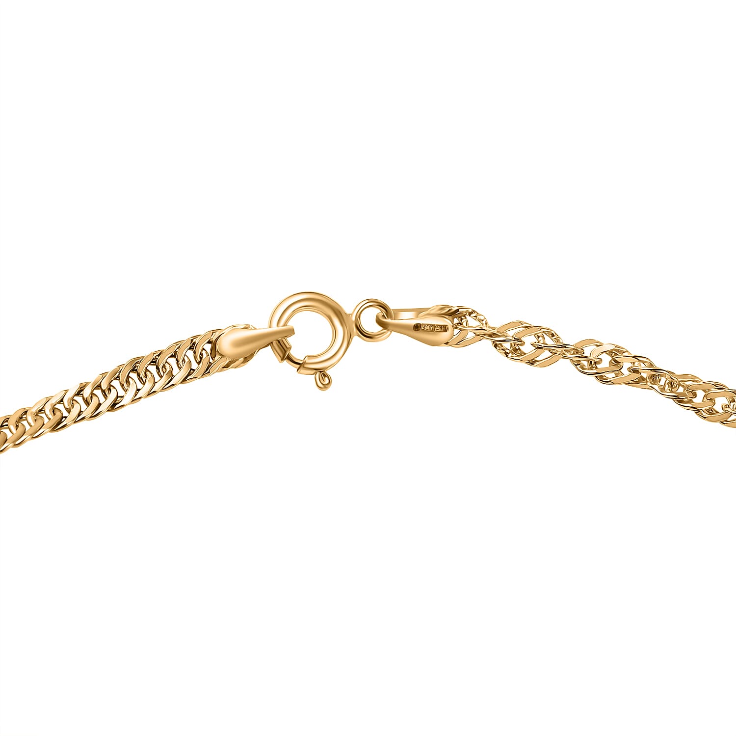 9K Yellow Gold Twisted Velvet Necklace (Size - 20) Gold Wt 2.04 gms