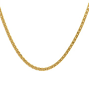 Maestro Collection  - 9K Yellow Gold Double Curb Necklace (Size - 20), Gold Wt. 3.3 Gms
