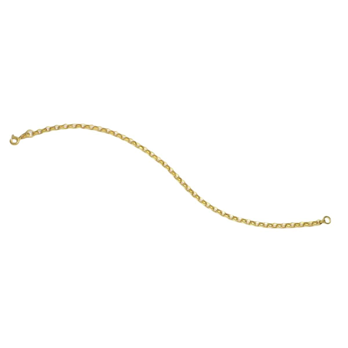 9K Yellow Gold Rolo Bracelet (Size - 7.5) Gold Wt 2.01 gms