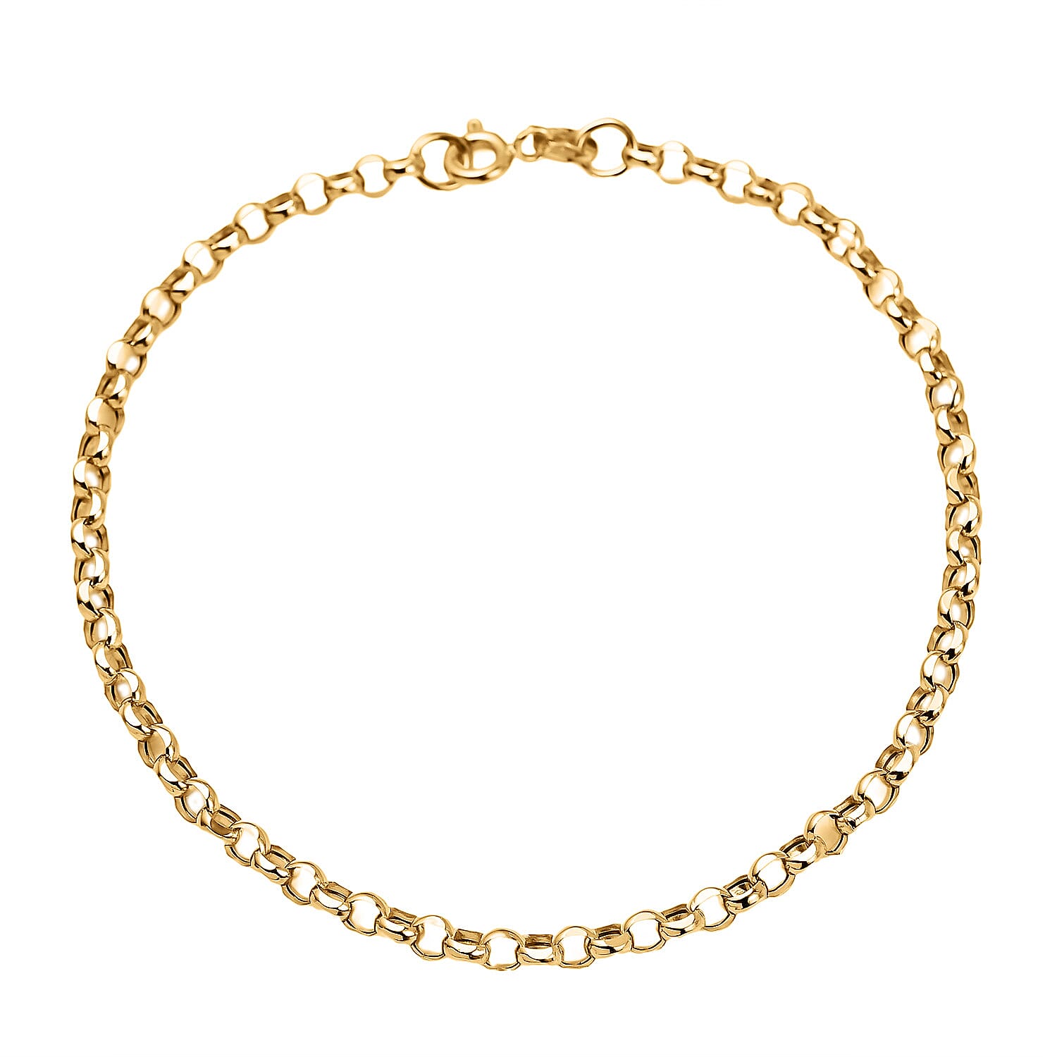9K Yellow Gold Rolo Bracelet (Size - 7.5) Gold Wt 2.01 gms