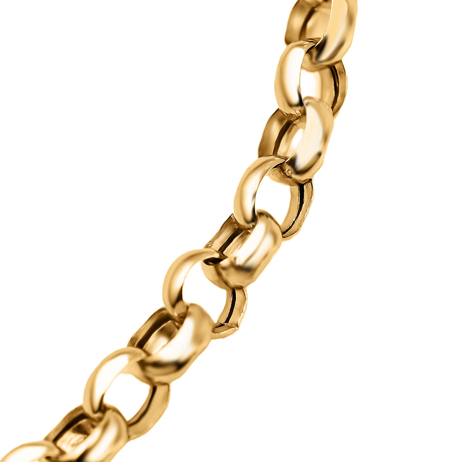 9K Yellow Gold Rolo Bracelet (Size - 7.5) Gold Wt 2.01 gms