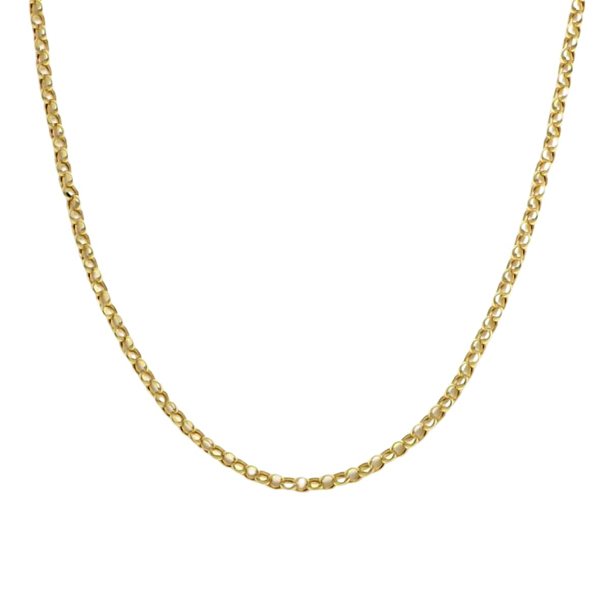Maestro Collection - 9K Yellow Gold Rolo Necklace (Size - 20), Gold Wt. 4.5 Gms