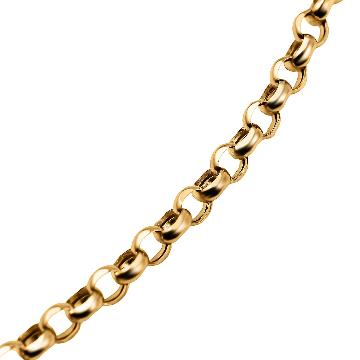 Maestro Collection - 9K Yellow Gold Rolo Necklace (Size - 20), Gold Wt. 4.5 Gms Maestro Collection - 9K Yellow Gold Rolo Necklace (Size - 20), Gold Wt. 4.5 Gms