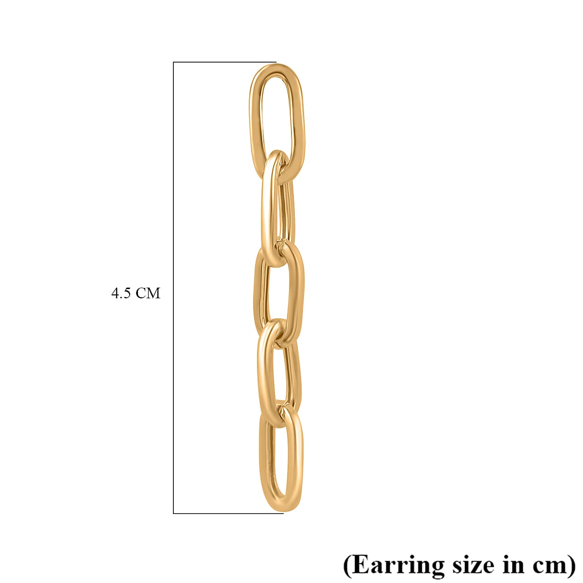 Maestro Collection - 9K Yellow Gold Paper Clip Earrings