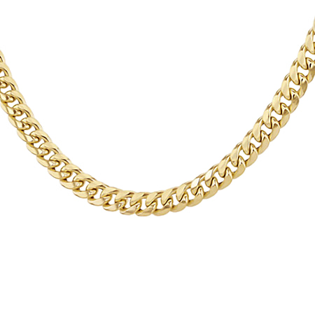 Vicenza Closeout - 9K Yellow Gold Cuban Link Necklace (Size - 18),  Gold Wt. 15.80 Gms