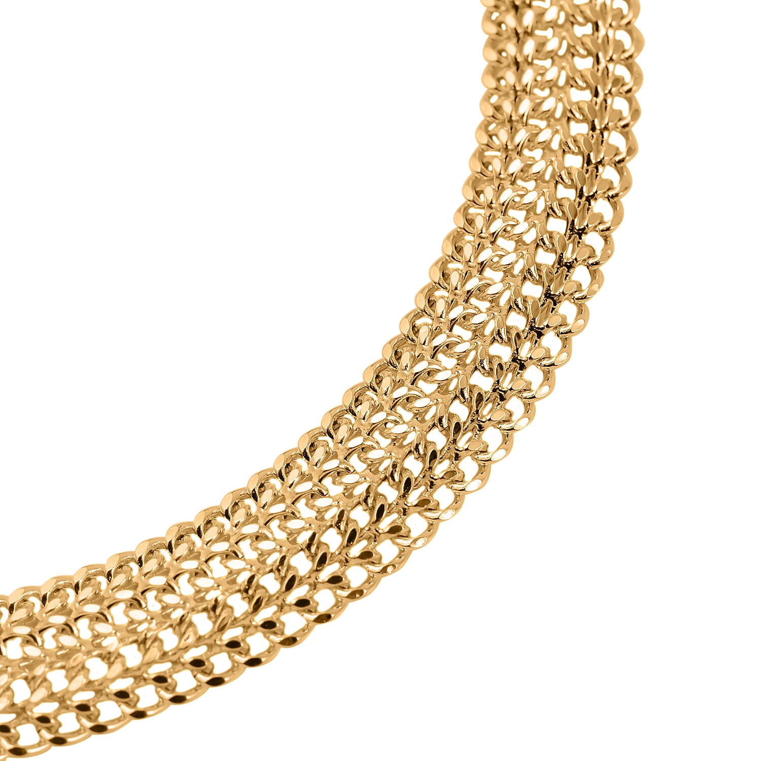 9K Yellow Gold Diamond Cut Domed Curb Bismark Bracelet (Size - 7.5)