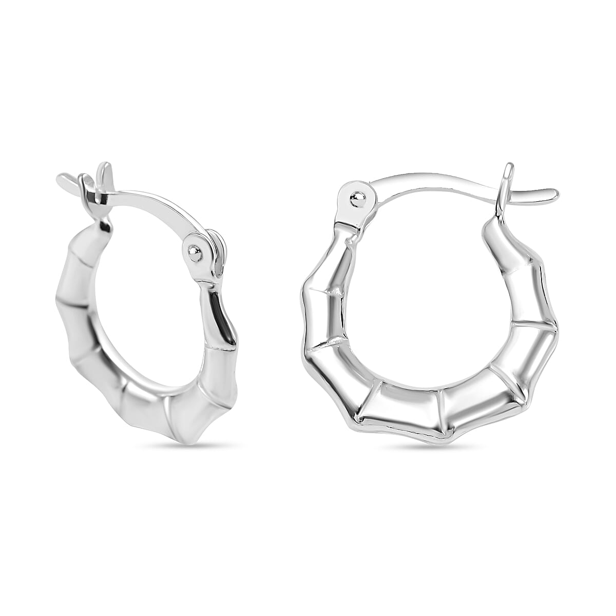 Sterling silver bamboo on sale earrings