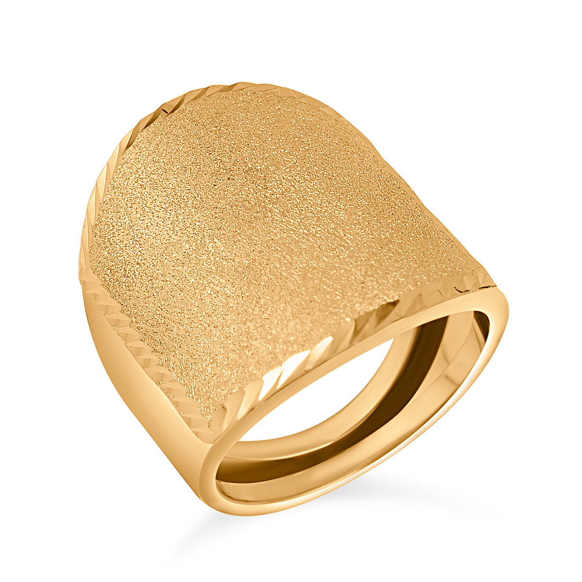 Maestro Collection - 9K Yellow Gold Tapered Wide Band Ring
