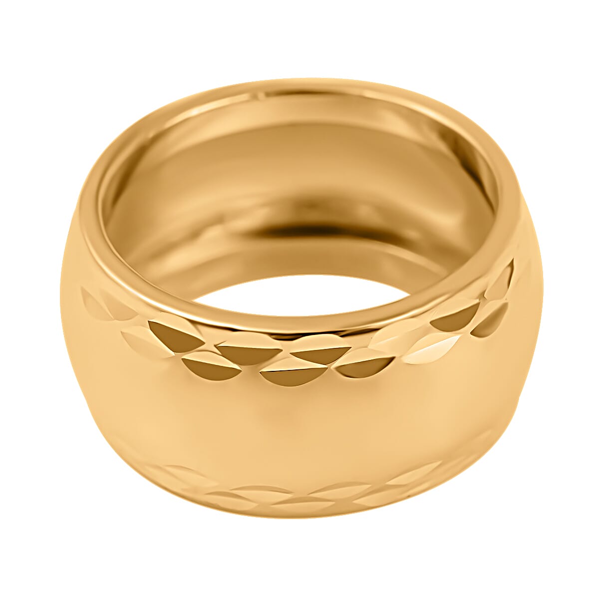 Maestro Collection - 9K Yellow Gold High Polished Wide Band Ring