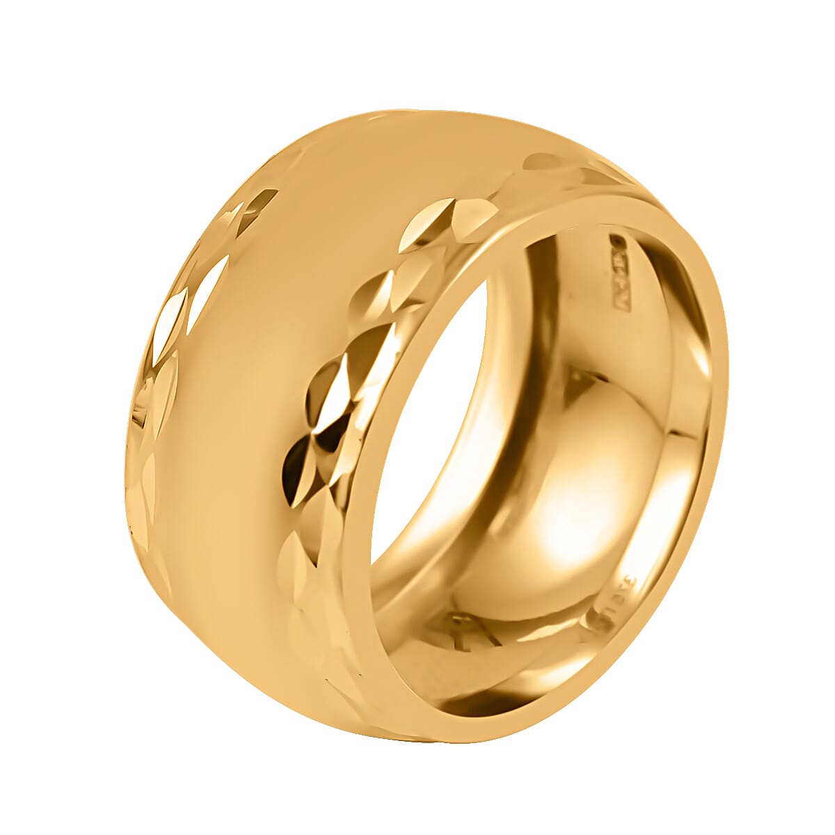 Maestro Collection - 9K Yellow Gold High Polished Wide Band Ring